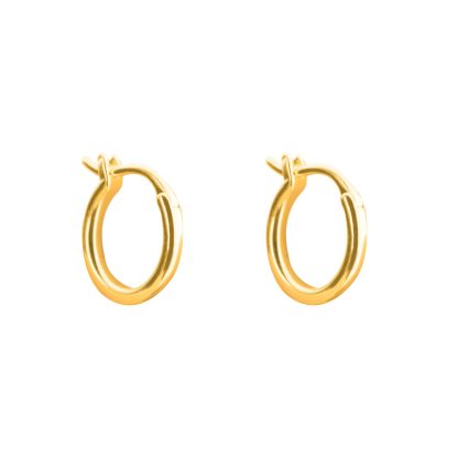 Minimalism Small Circles 925 Sterling Silver Hoop Earrings