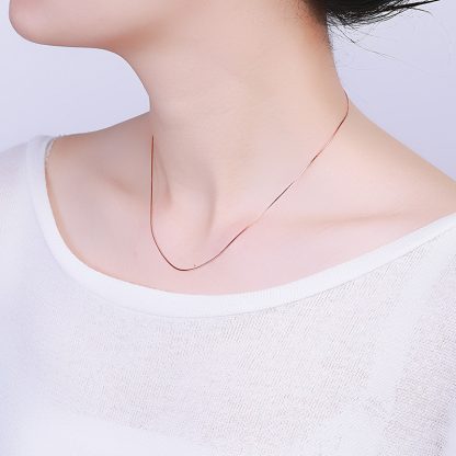 Snake Sterling Silver Chain 925 Sterling Silver 16" 18" 20"