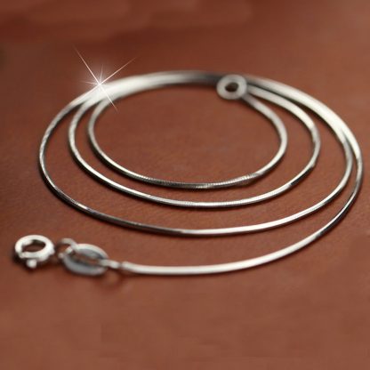 Snake Sterling Silver Chain 925 Sterling Silver 16" 18" 20"