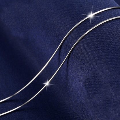 Snake Sterling Silver Chain 925 Sterling Silver 16" 18" 20"
