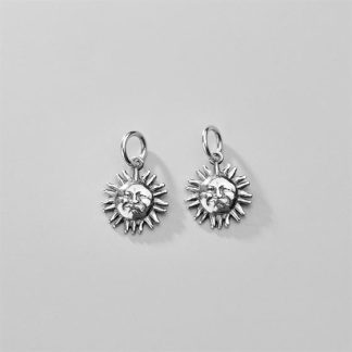 Vintage Ohisama Sun 925 Sterling Silver DIY Charm