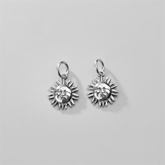 Vintage Ohisama Sun 925 Sterling Silver DIY Charm