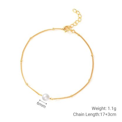 Fashion Elegant Women Casual Geometric Design Shell Pearl 925 Sterling Silver Adjustable Bracelet