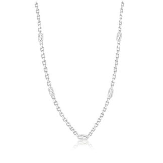S925 Sterling Silver Geometric Bead Design Simple Elegant Minimalist Choker Necklace with Adjustable Length for Women Fashion Jewelry Gift
