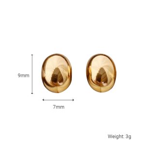 Elegant Women High-End Bean Luxury Chic Design 925 Sterling Silver Earrings