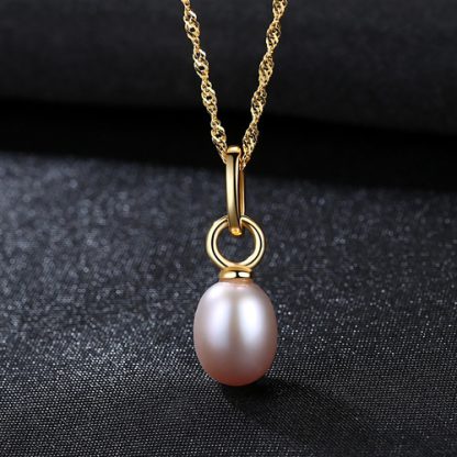 Simple Natural Pearls 925 Silver Necklace