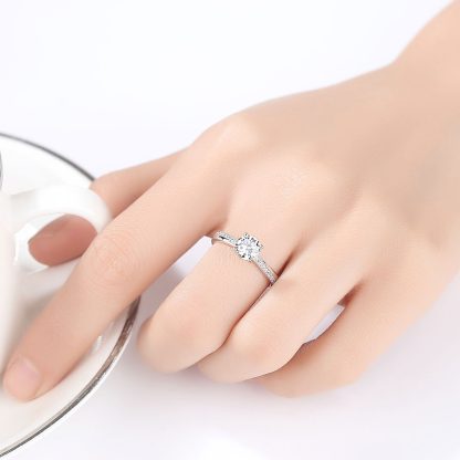 Classic Round CZ 925 Sterling Silver Ring