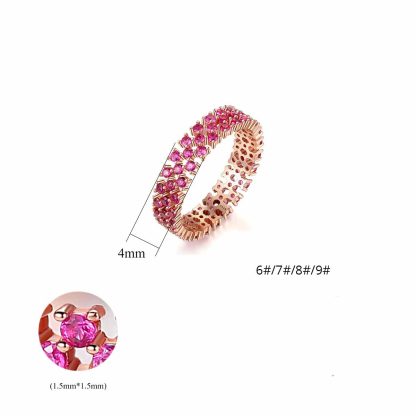 Modern CZ Stars Firework 925 Sterling Silver Ring